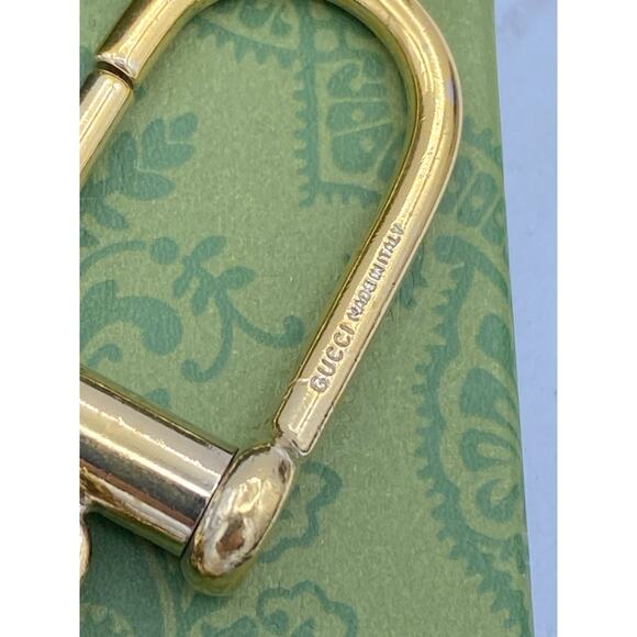 Gucci G Interact Gold Tone Key Ring - Picture 4 of 7